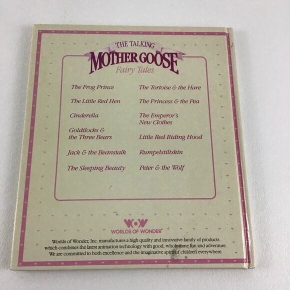 The Talking Mother Goose Fairy Tales Book The Sleeping Beauty Worlds Of Wonder - Picture 2 of 2